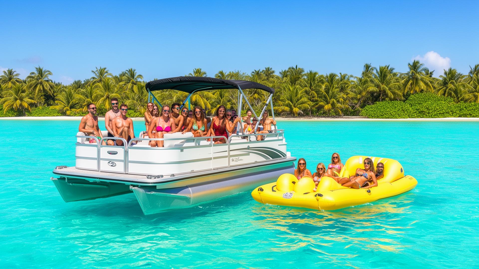 Luxury Pontoon Boat Watermark